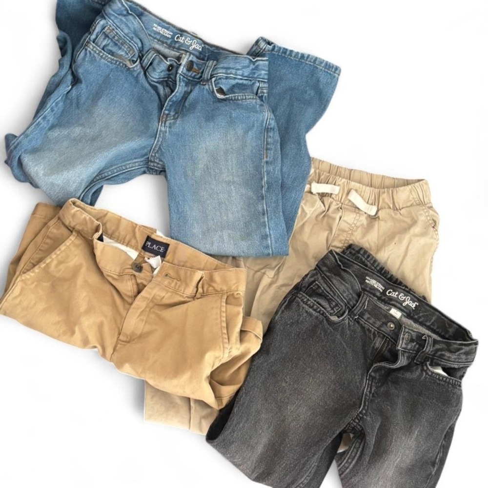 Kids pants bundle featuring Cat & Jack jeans, Children's Place khaki‎ pants Etc